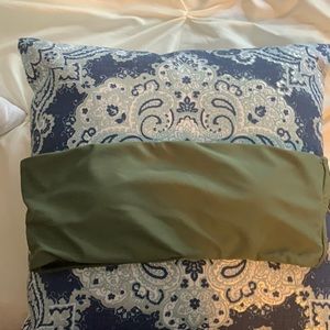 green bandeau bikini top